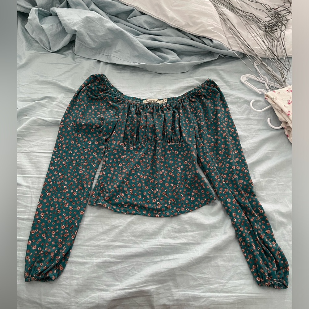 Floral off the shoulder blouse